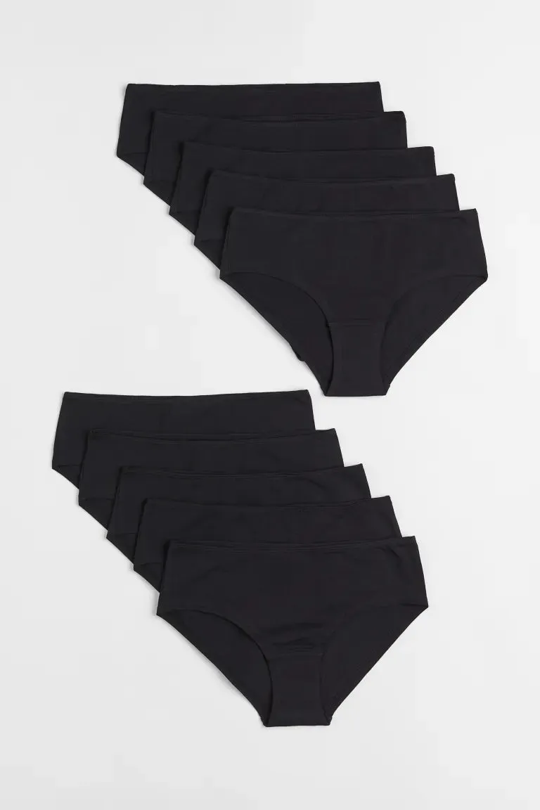10 pairs of H&M hipster briefs, black