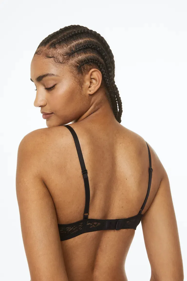2 push-up bras H&M, white black