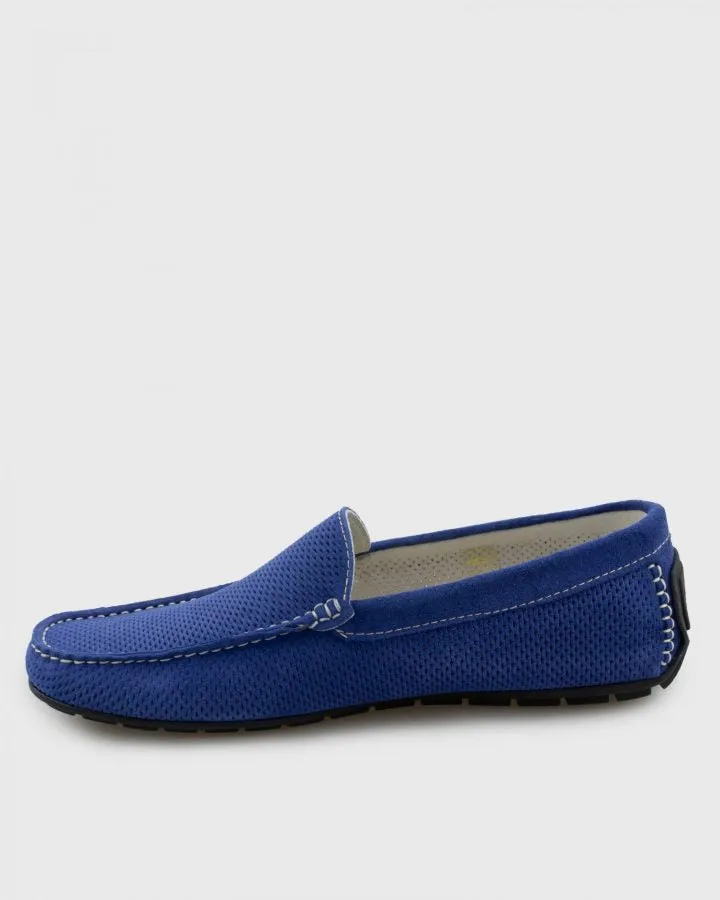 ANTICA CALZOLERIA 801-C AZZURRO SUEDE DRIVING SHOE