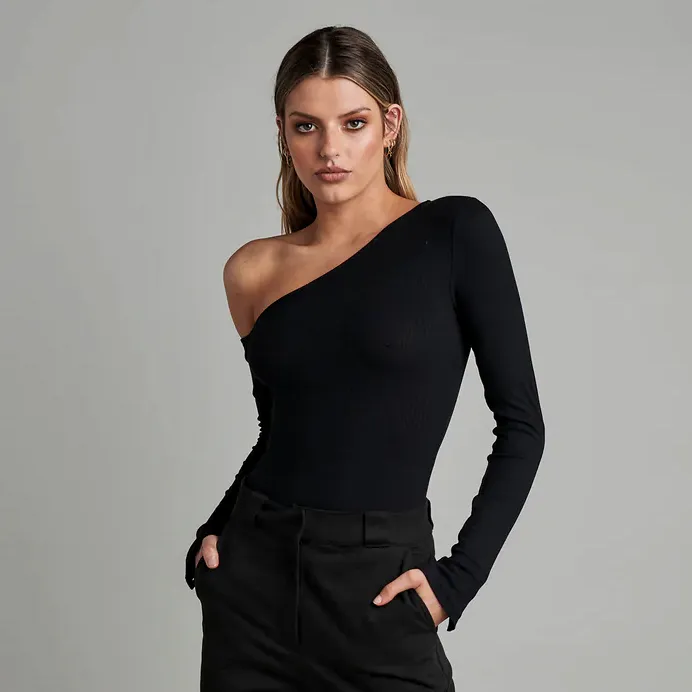 BAYSE BRAND Womens Maddison Bodysuit Black