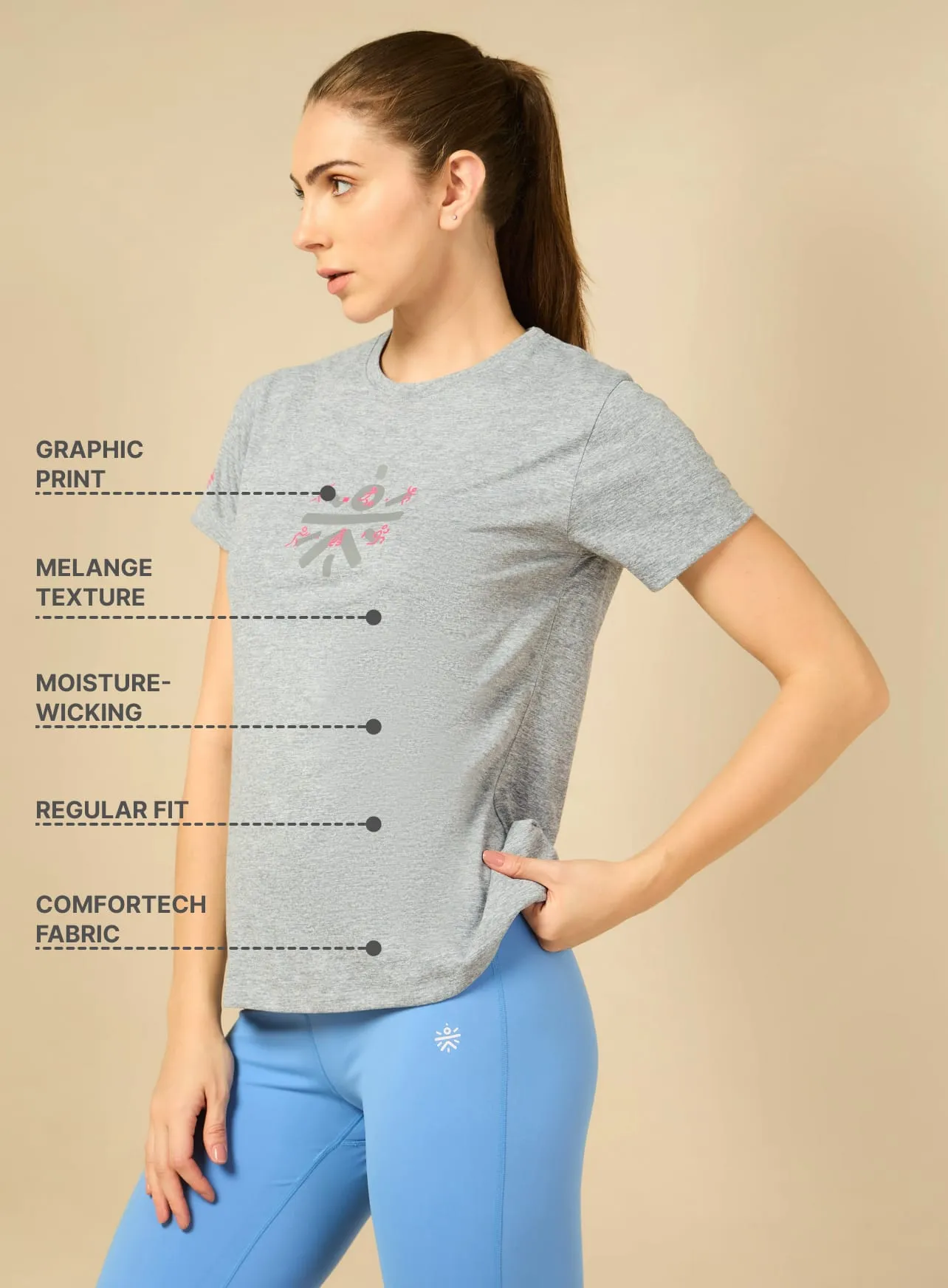 Brand logo Grey T-shirt