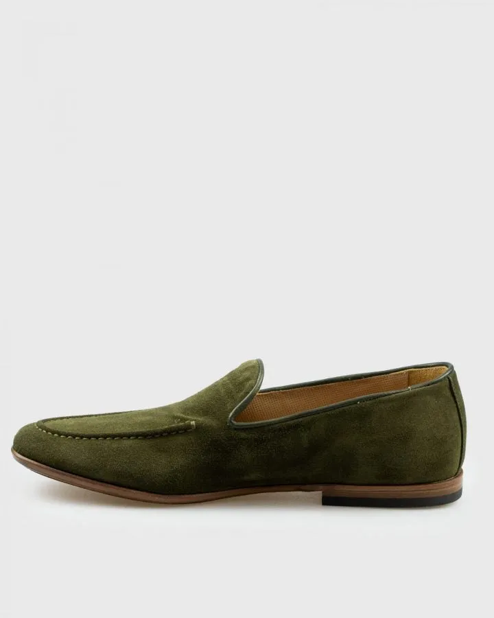 BRANDO BNEK OLIVE SUEDE LOAFER