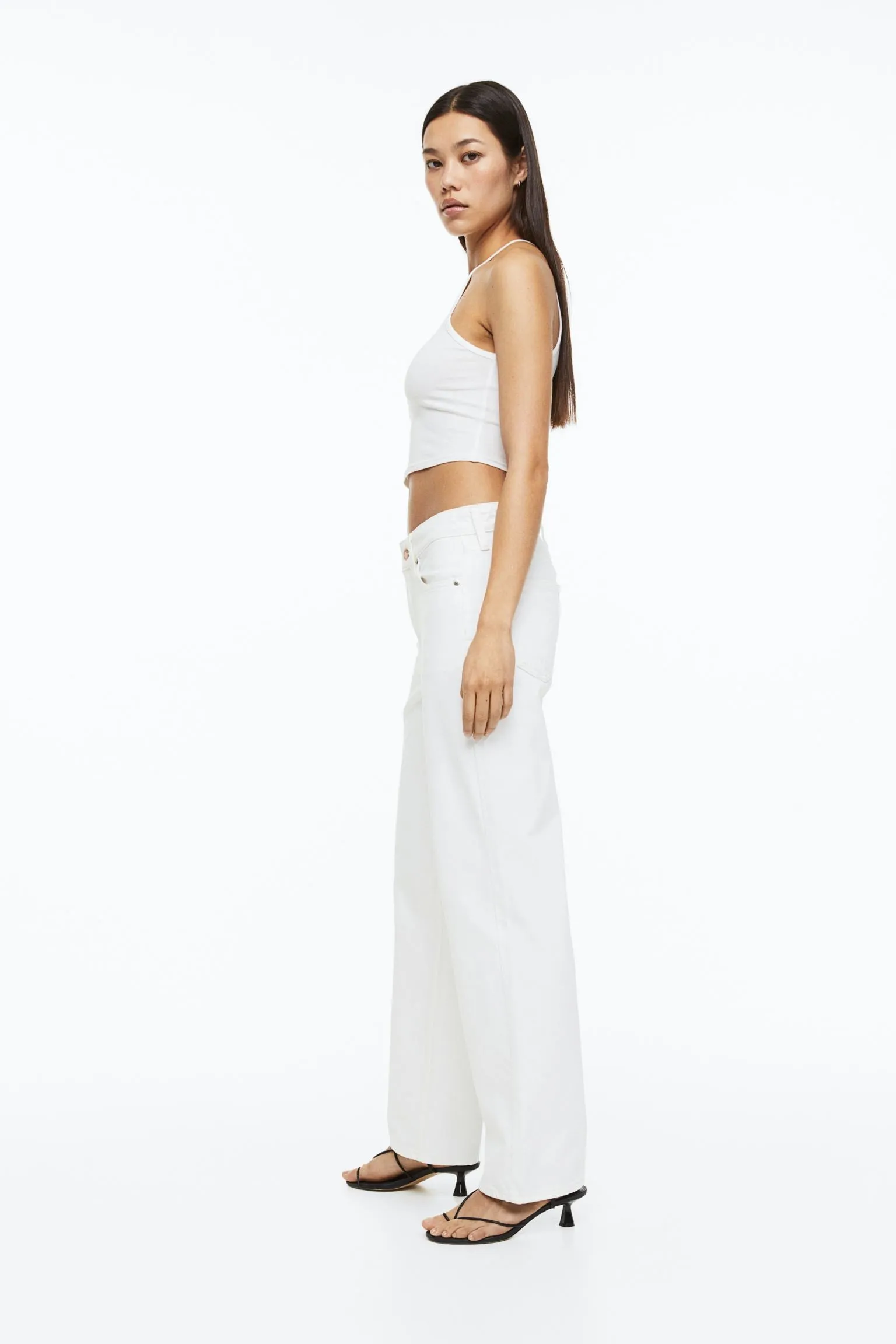 H&M 90s Baggy Low jeans, white