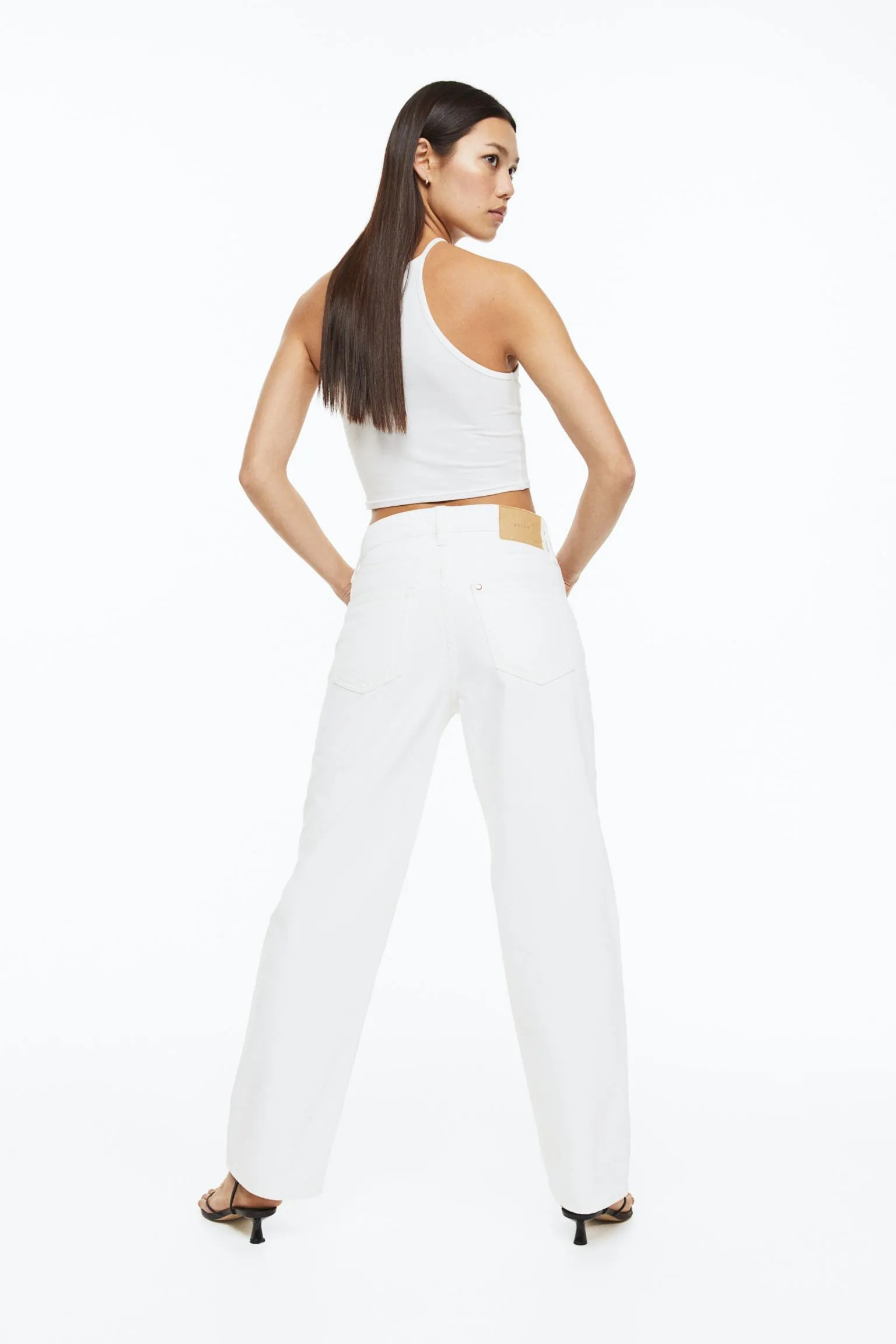 H&M 90s Baggy Low jeans, white