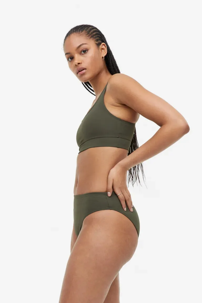 H&M bikini bottoms, dark green khaki