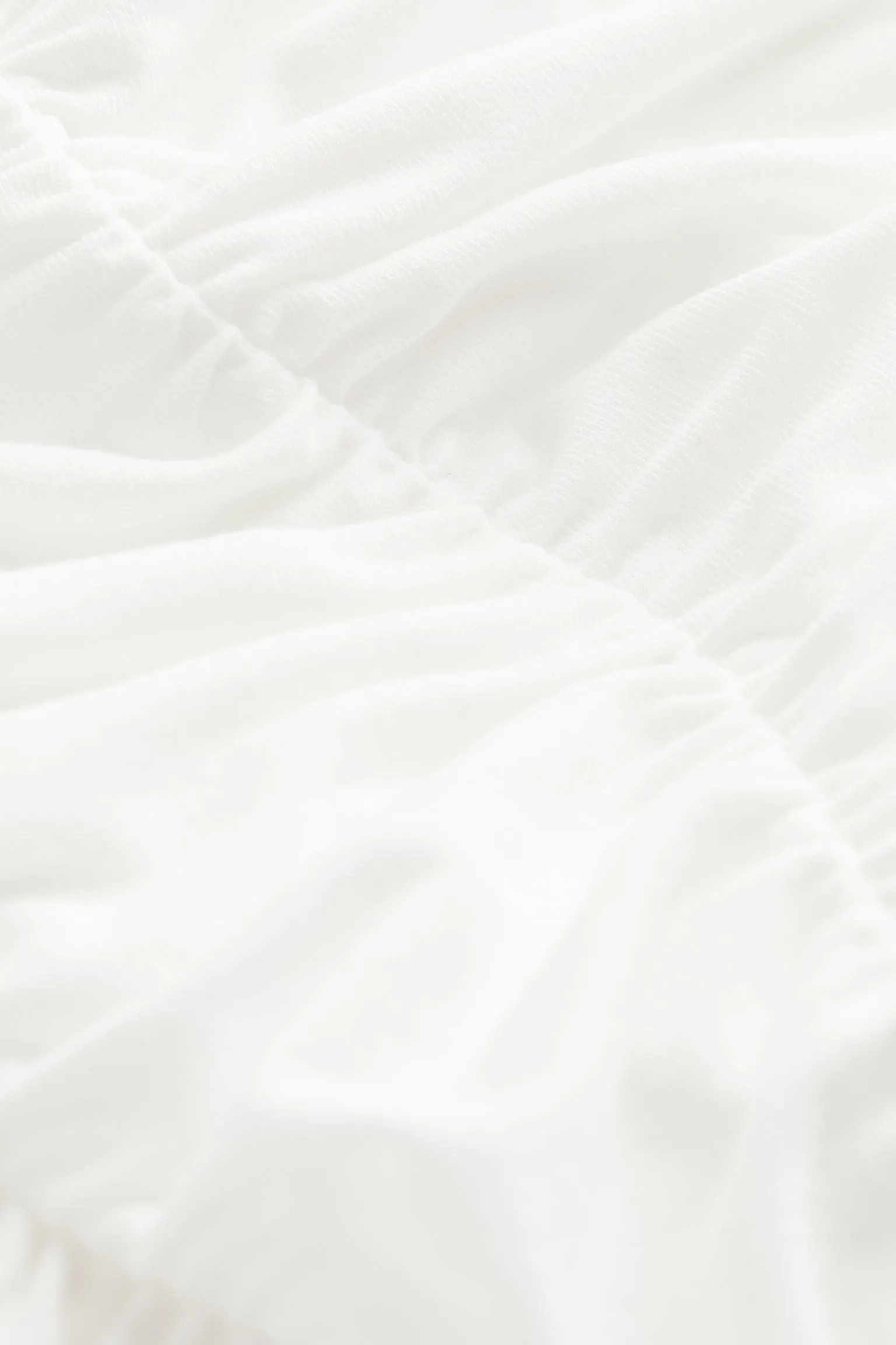 H&M Ruched Mesh top, white