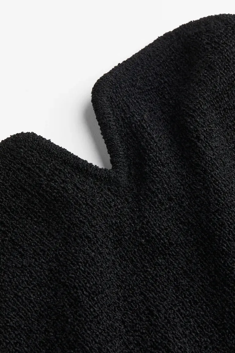 H&M Textured Knit Tube Top, Black