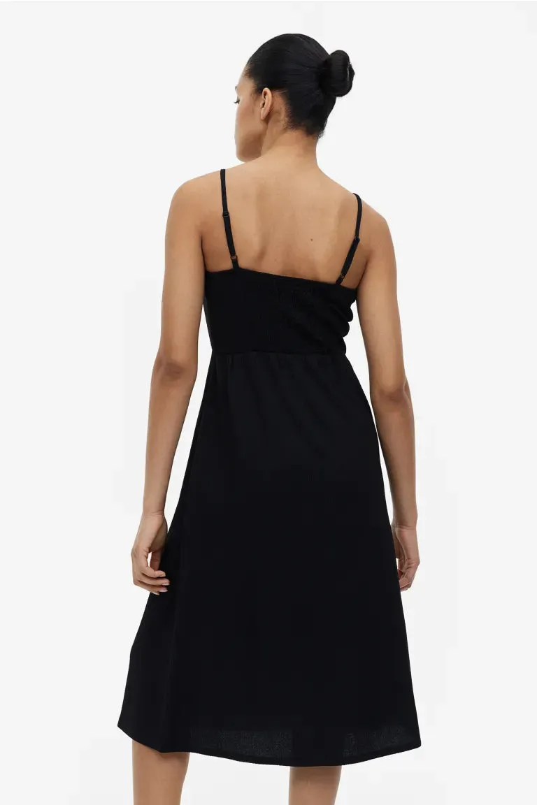 H&M twist dress, black