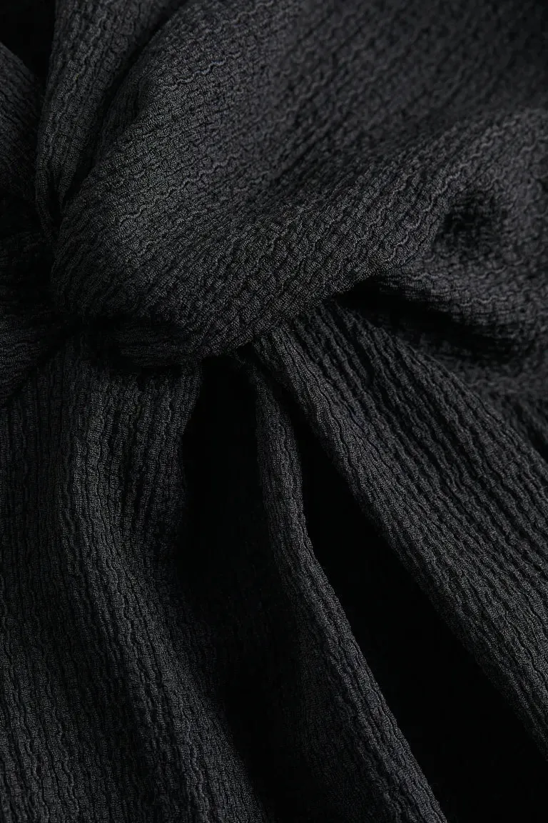 H&M twist dress, black