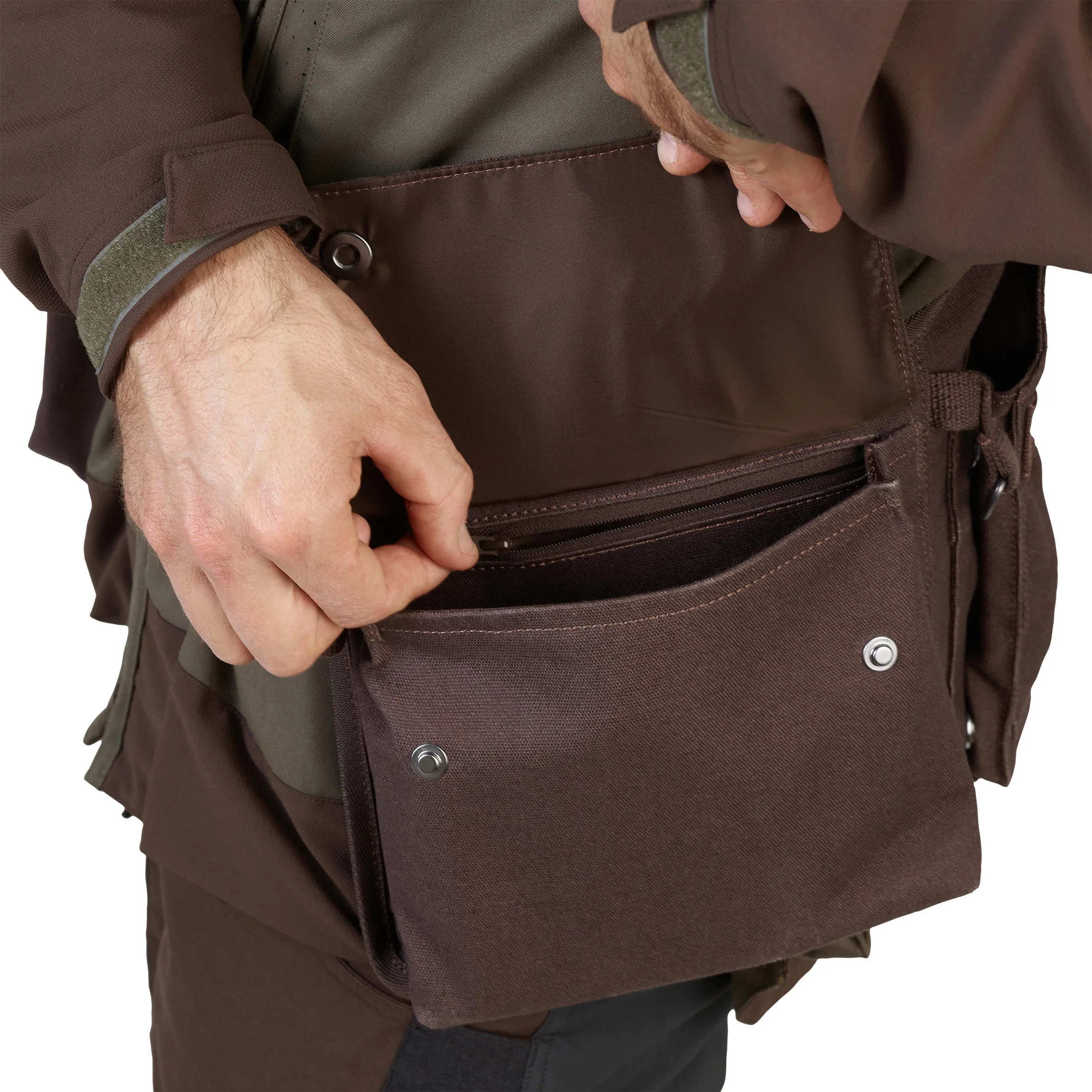 Hunting vest Solognac 900, brown