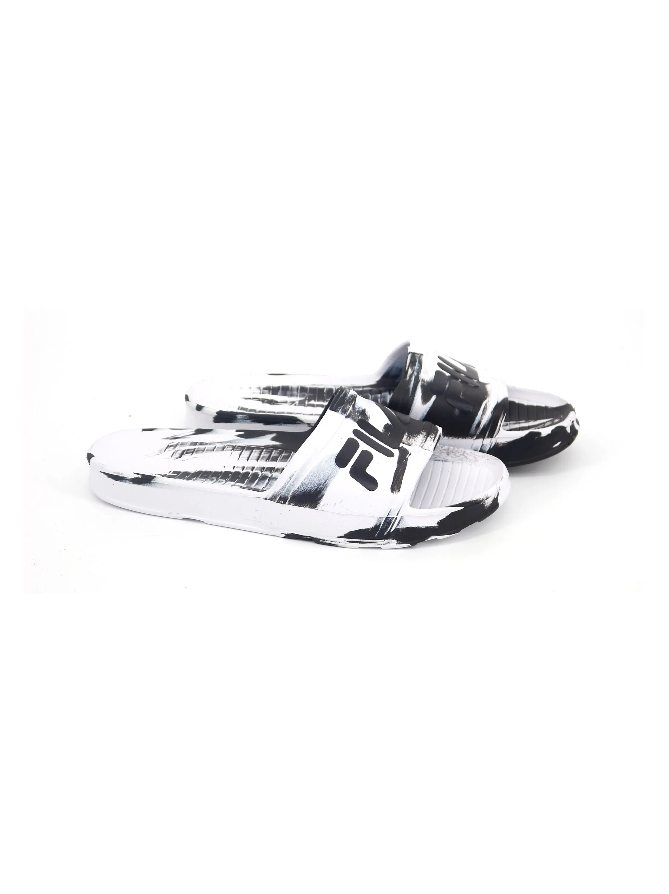 Men's Brand Logo Printed Slippers,White